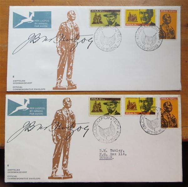 Early RSA No.8 Hertzog Covers - Addressed & Unaddressed
