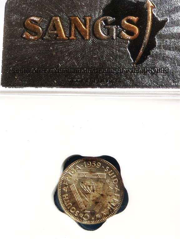 1959 3d MS62 - Error Date on slab - SANGS