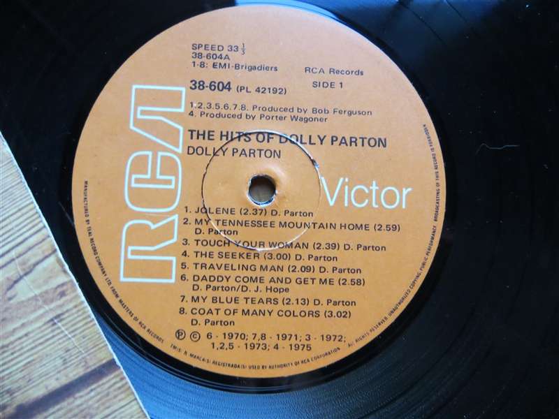 Dolly Parton - The Hits Of -  Vinyl VG / Cover VG