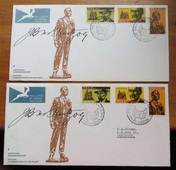 Early RSA No.8 Hertzog Covers - Addressed & Unaddressed