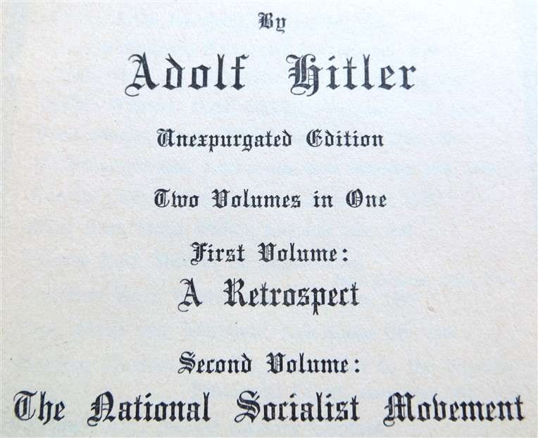 Mein Kampf - Adolph Hitler - 1939 English Translation