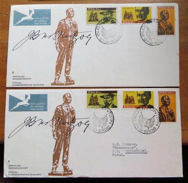 Early RSA No.8 Hertzog Covers - Addressed & Unaddressed