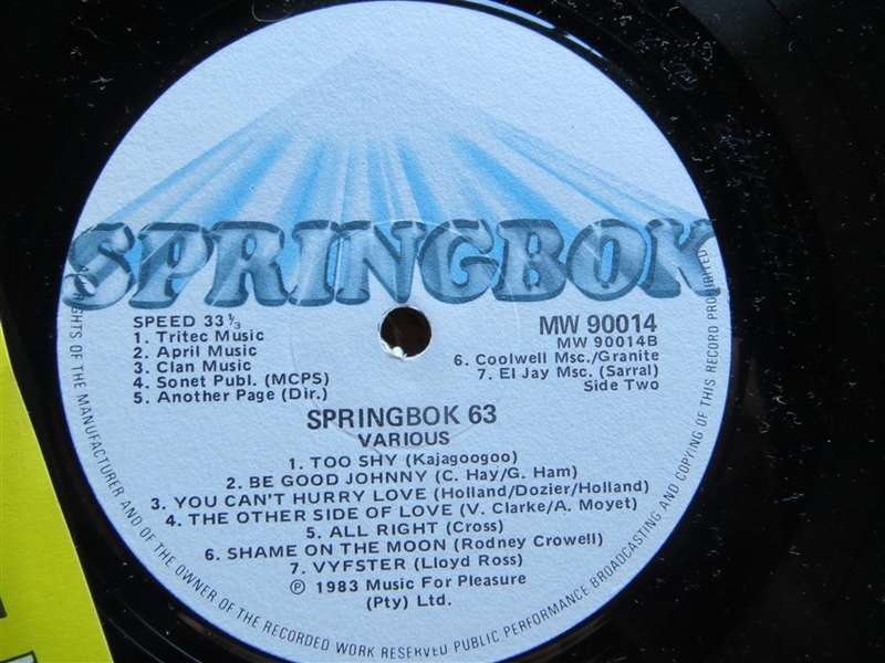 Sprinbok 63 Scope Girl of the Year -  Vinyl VG / Cover VG
