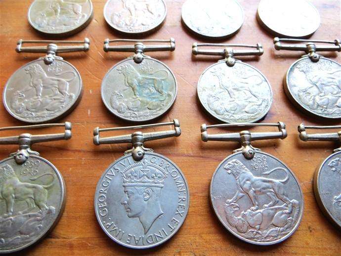 12 x 1939 - 1945 WW2 Medals - All Named Mystery Lot - Bid per Medal