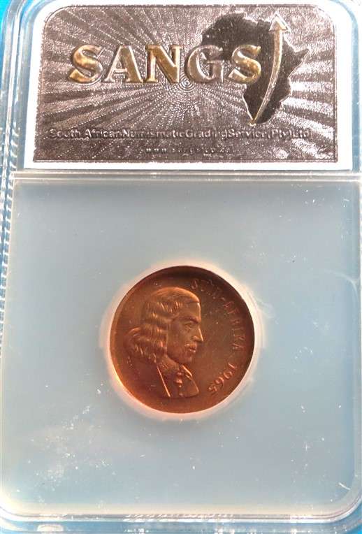1965 Proof 2c Afrikaans SANGS PF64 Graded