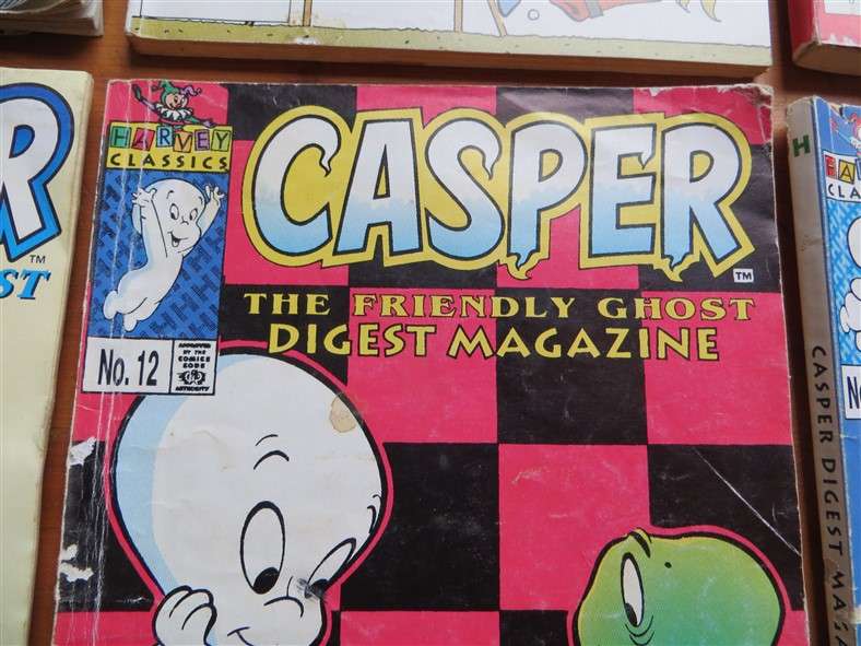 6 x Digest Comic Books  Casper / Archie / Richie Rich - 1 Bid for All