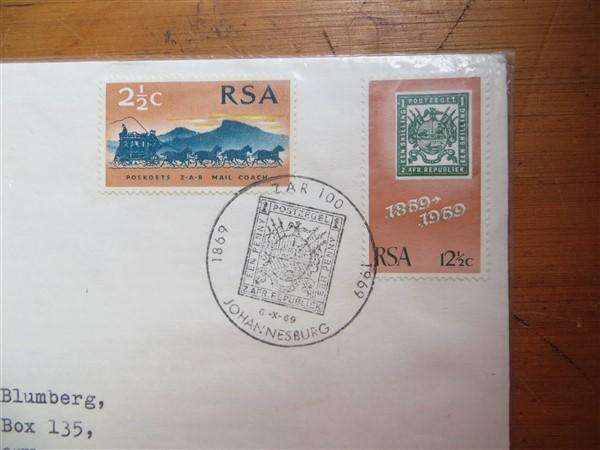 2 x Early RSA No.12 ZAR Commemorative Covers