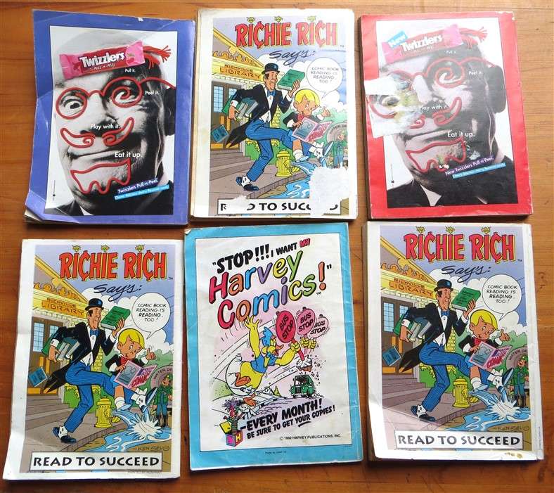 6 x Digest Comic Books  Casper / Archie / Richie Rich - 1 Bid for All