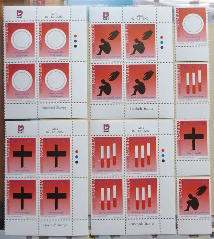 Nambia Aids Stamp Set in Controls and Singles
