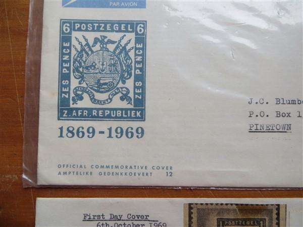 2 x Early RSA No.12 ZAR Commemorative Covers