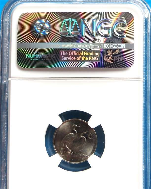 1965 Proof 5c English NGC MS65 Graded