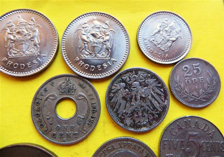 SA / Rhodesia / World Coin Lot - 1 Bid for All