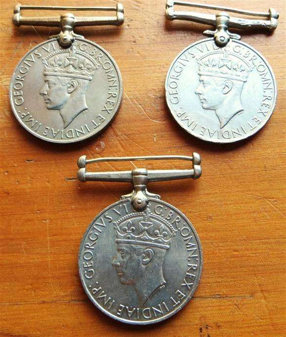 3 x 1939 - 1945 WW2 Medals - All Named - Bid per Medal