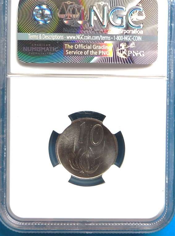 1965 Proof 10c English NGC MS66 Graded