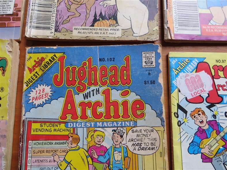7 x Digest Comic Books  Casper / Archie / Richie Rich - 1 Bid for All