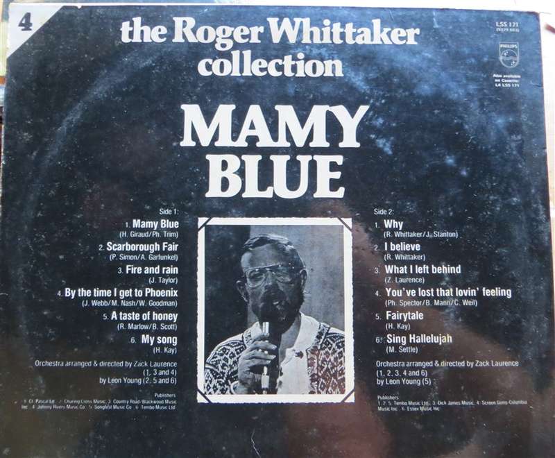 Roger Whittaker Collection -  Vinyl VG / Cover VG