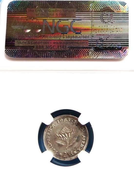 1963 2 1/2c Silver NGC MS63 Graded