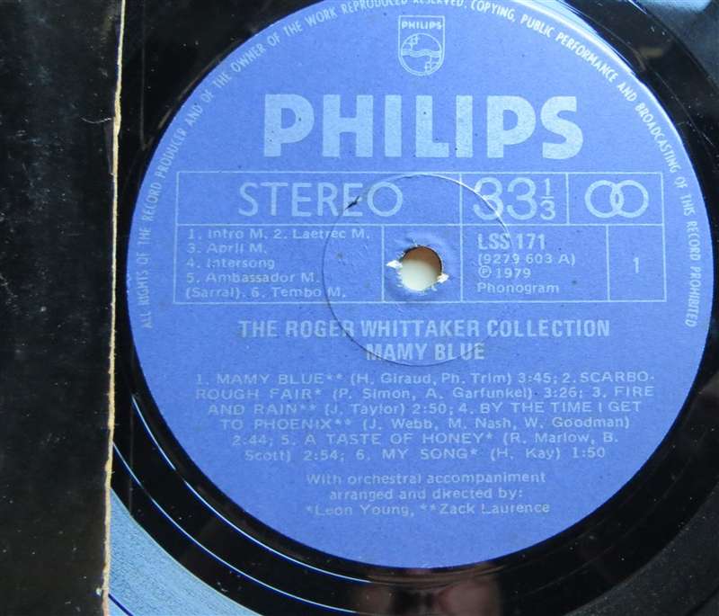 Roger Whittaker Collection -  Vinyl VG / Cover VG