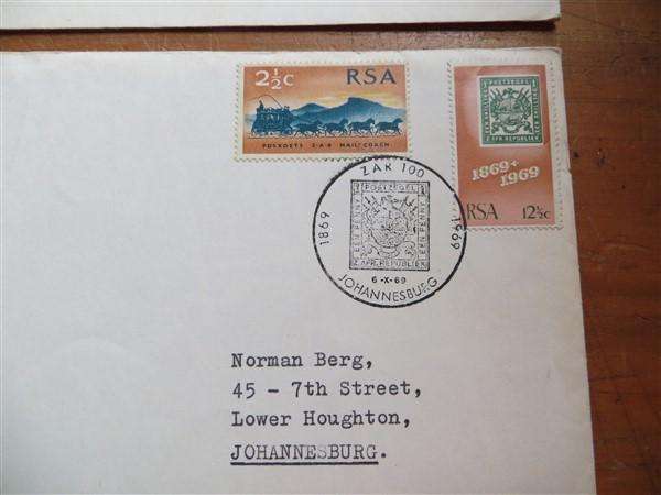 2 x Early RSA No.12 ZAR Commemorative Covers
