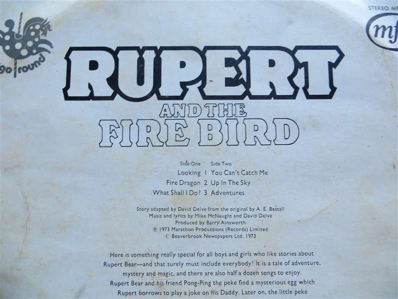 Rupert & The Firebird -  Vinyl VG / Cover VG