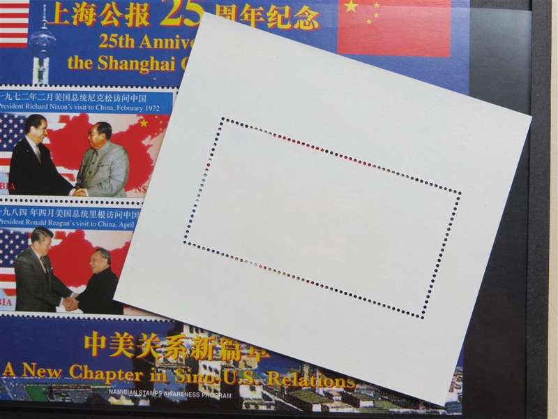 Namibia China Sheet + Mini sheet  - Shanghai Comminque