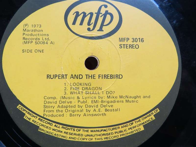 Rupert & The Firebird -  Vinyl VG / Cover VG