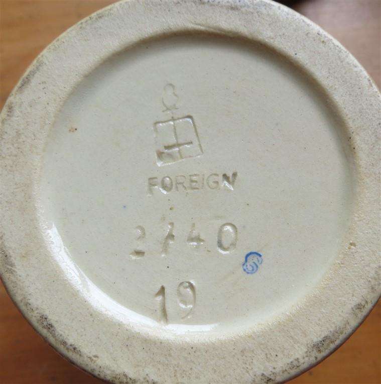 German Stein - Stamped "Foreign" with Numbers