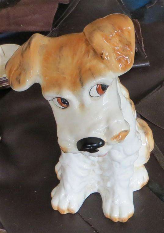 Dog Ornament - Makers Marks + Crack - see pics +-270mm high