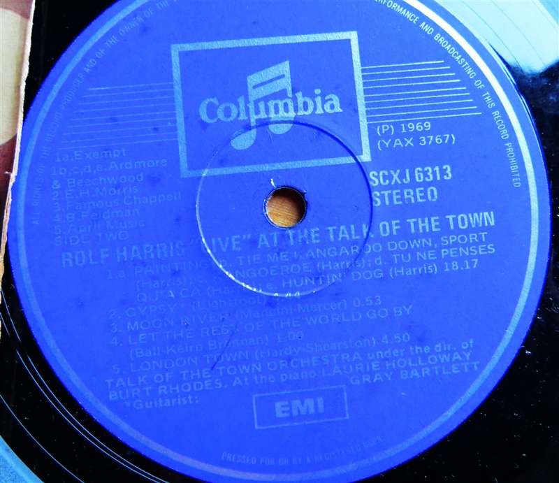 Rolf Harris - Live! -  Vinyl VG / Cover VG
