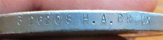 1939 - 1945 WW2 Medals -H.A Creux #326208