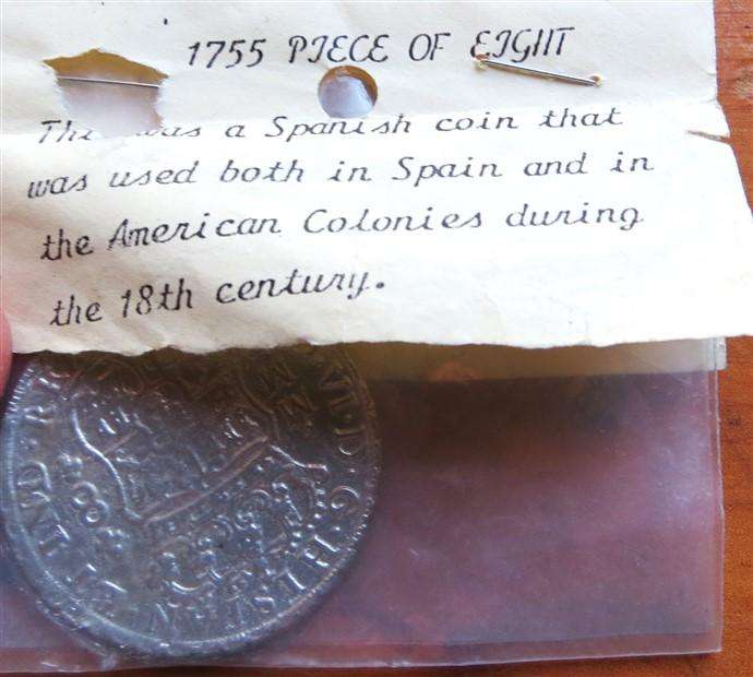 Collectors Replica of 1755 Spanish Piece of Eight