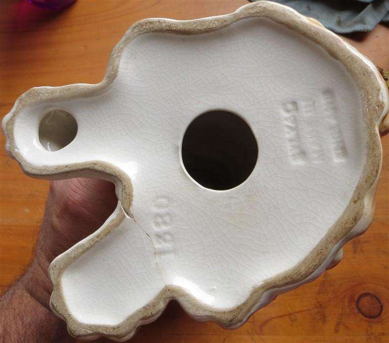 Dog Ornament - Makers Marks + Crack - see pics +-270mm high