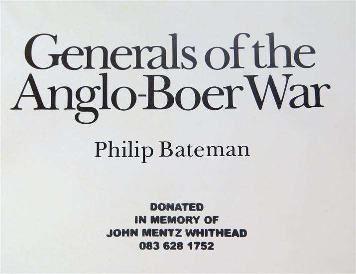 Generals of the Anglo Boer War - Philip Bateman