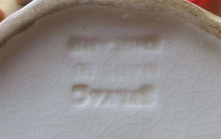 Dog Ornament - Makers Marks + Crack - see pics +-270mm high