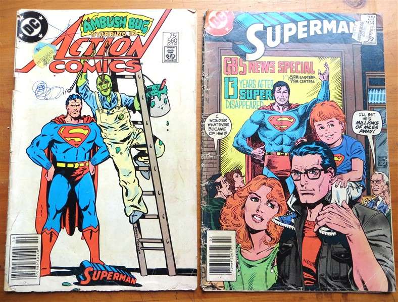 DC Comics  - Superman Comics #404 & Action #560