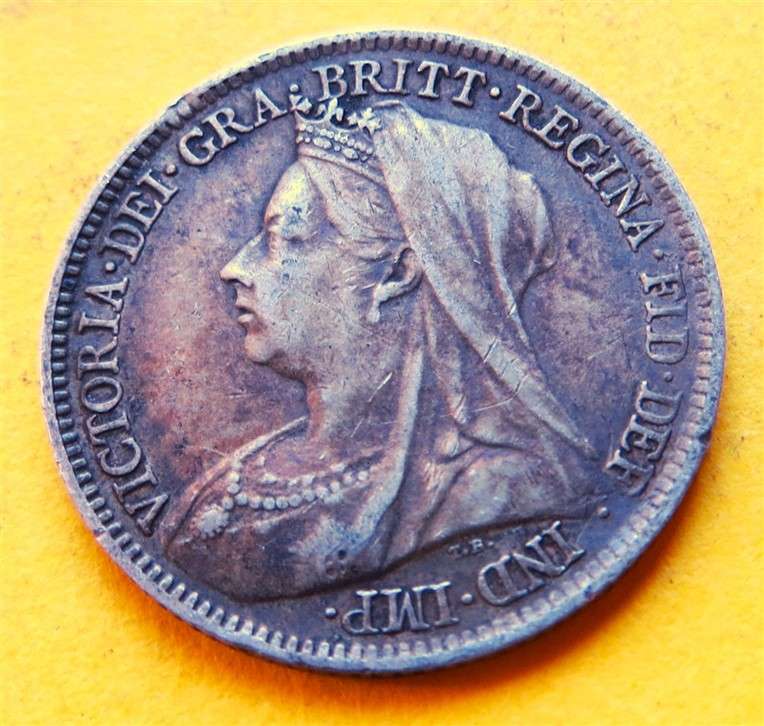1901 Victorian 6d Six Pence