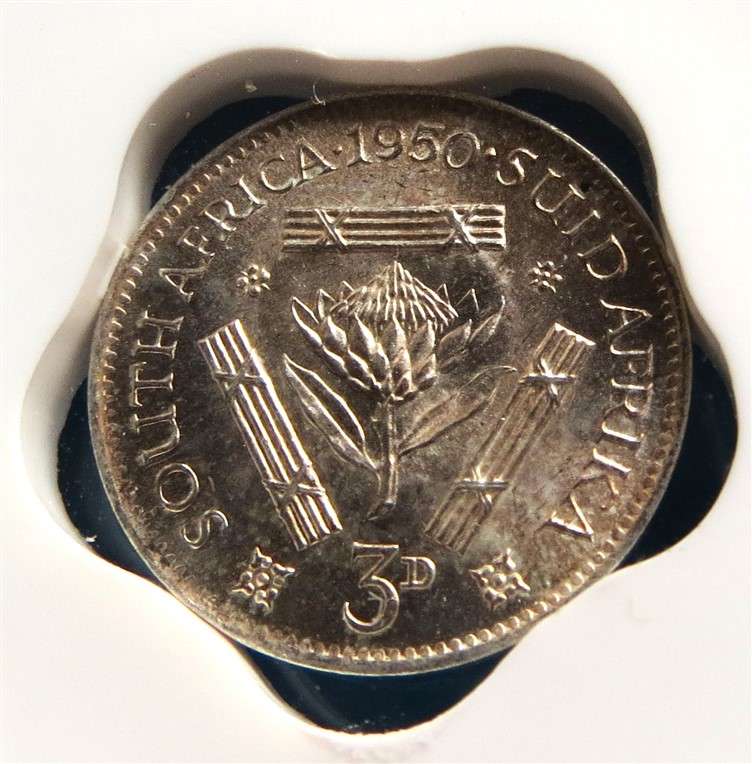 1950 3d Silver SANGS MS62 Graded