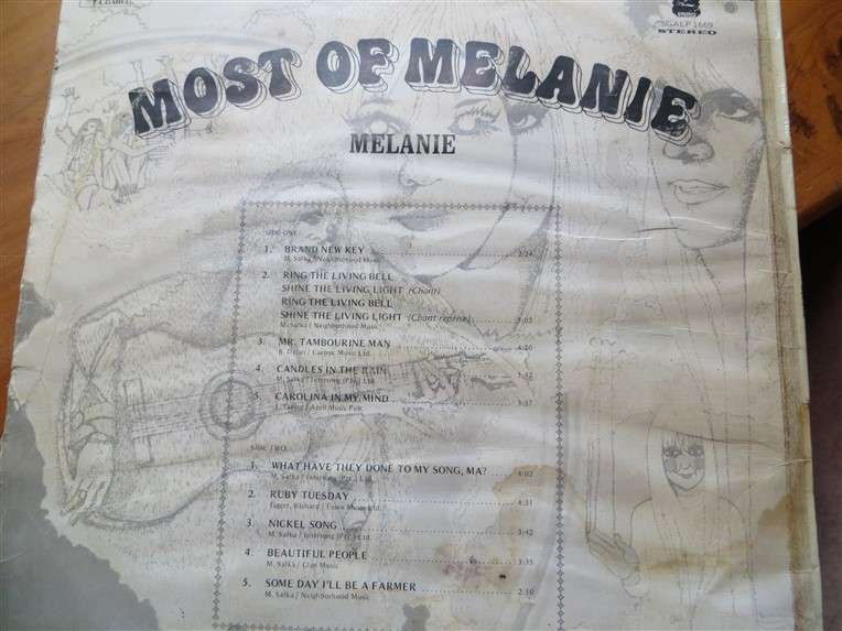 Most of Melanie - Vintage Vinyl LP - G Cover /VG Vinyl