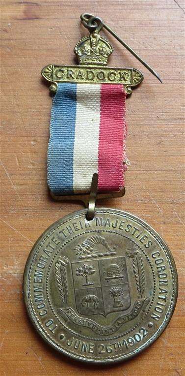 1902 Coronation Medallion with Ribbon & Craddock Bar