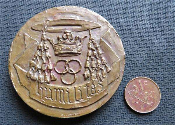 Large Saint Charles Borromeo Humilitas medallion