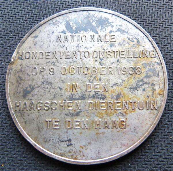 1938 Kynologen Club Den Haagschen Dierentuin Dog Show medallion
