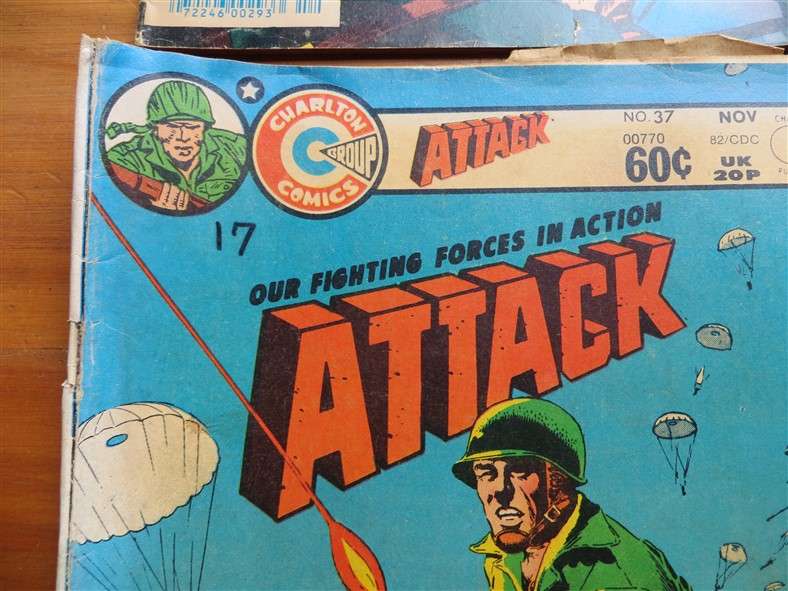 4 x Charlton Comics - Battlefield Action & Attack Comics