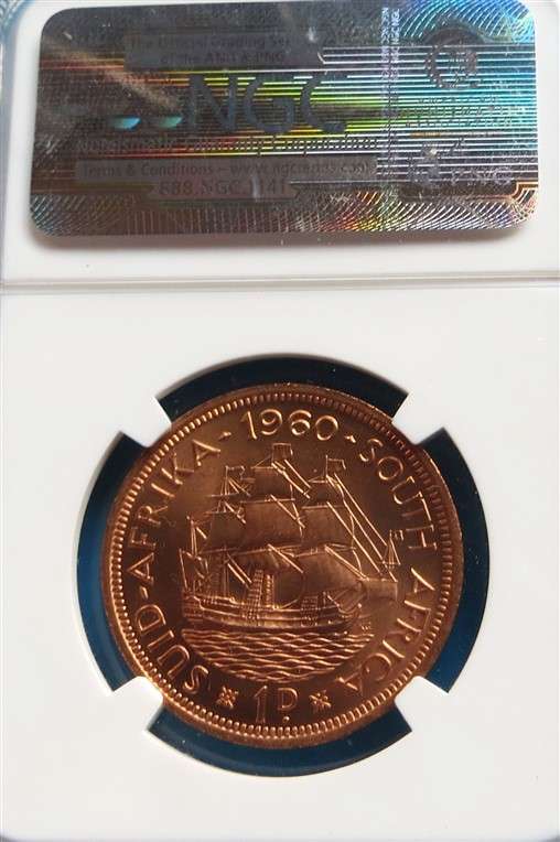1960 1d Penny NGC MS65 Graded