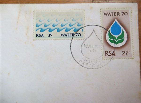 2 x 1970 RSA Covers Water FDC  - 1 Bid for both