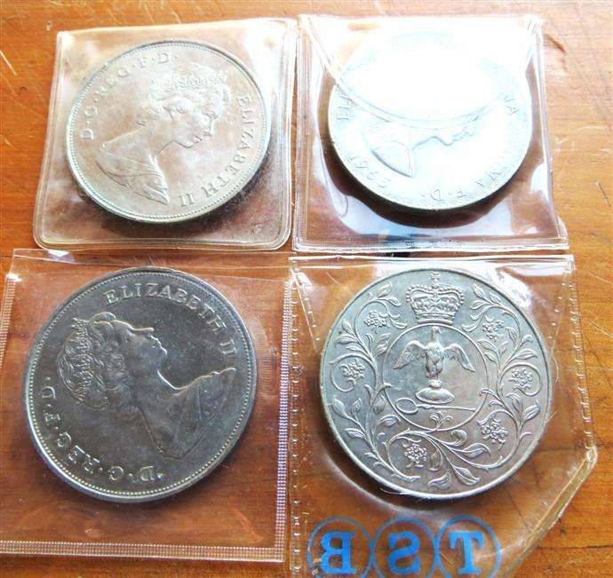4 x Different GB Crowns - Bid per Coin