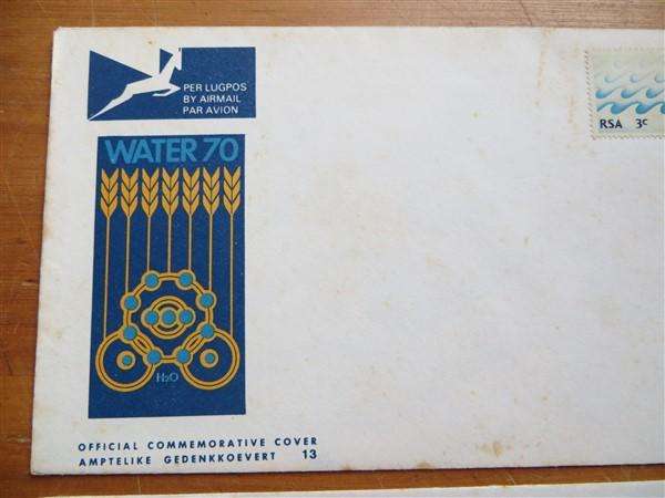 2 x 1970 RSA Covers Water FDC  - 1 Bid for both
