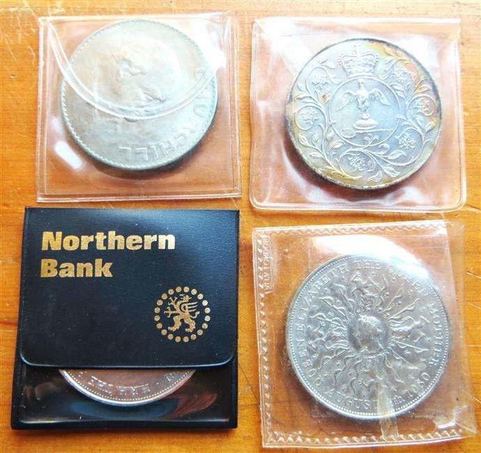 4 x Different GB Crowns - Bid per Coin