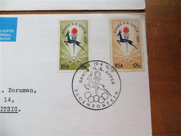 2 x Olympics RSA Covers - Addressed & Unaddressed - 1 Bid for both