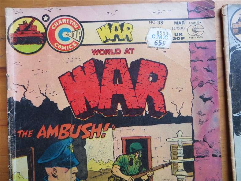 3 x Charlton Comics - WAR Low Number Comics