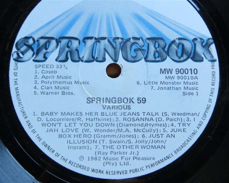 Springbok 59 -  Vinyl VG / Cover VG